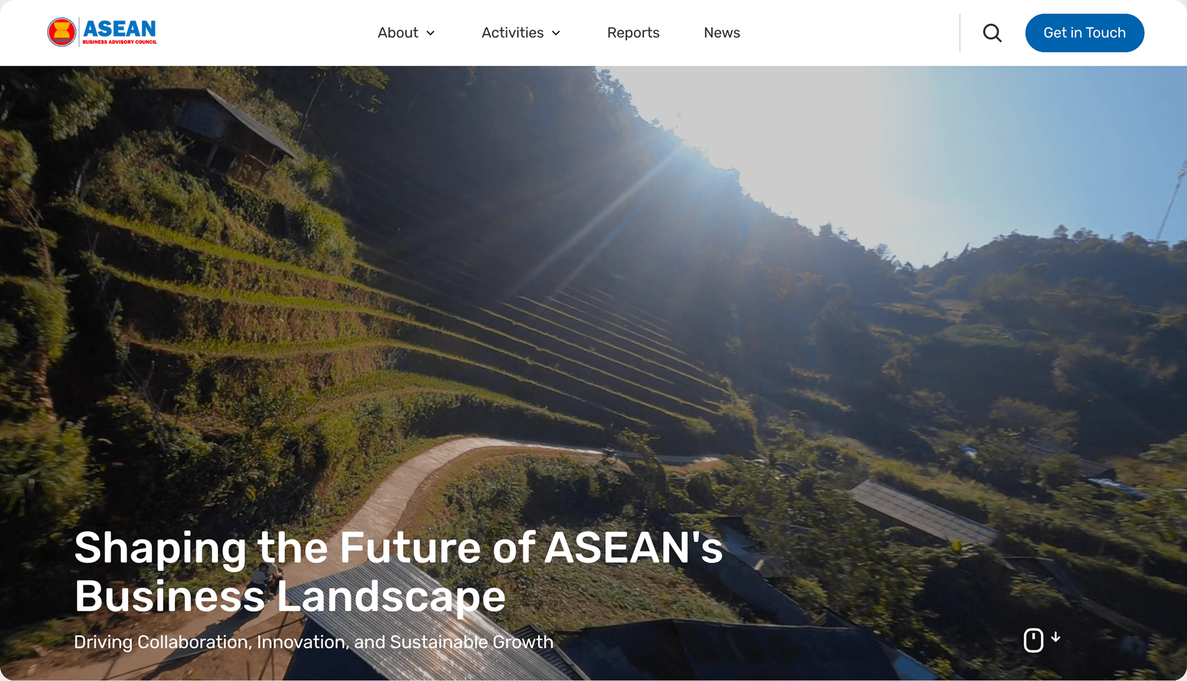 ASEAN Business Advisory Council website homepage